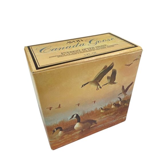 Avon Canada Goose 1973 Original Box Retro Everest After Shave Bottle Grandpa Cor - Picture 8 of 9